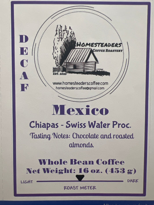 ORGANIC DECAF Mexico - Chiapas